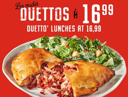 Duetto panzerotti classique - Côte-Vertu